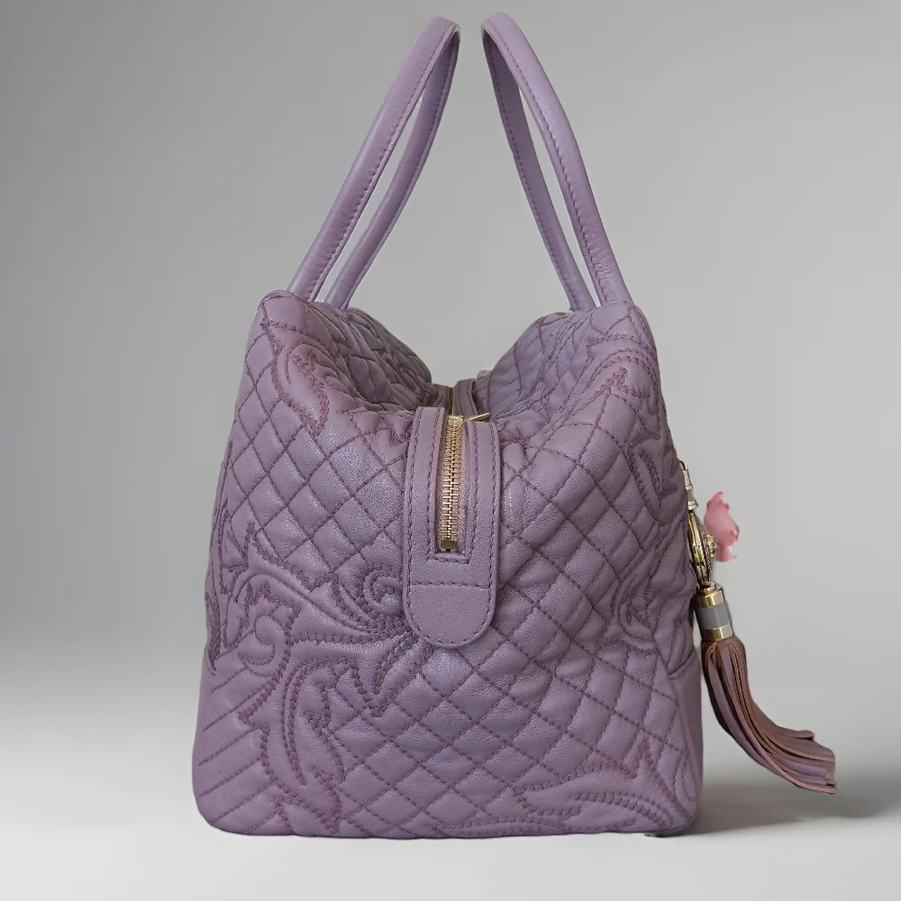 SOLD ✅️GIANNI VERSACE Vanitas Limited Edition Quilted Barocco Bag - PURPLE 💜 - Picture 10 of 17